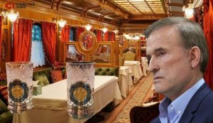 «Золотий вагон» Медведчука! Знайдено «Золотий» вагон-ресторан Медведчука! Лише емблема коштує 2 млн гривень.
