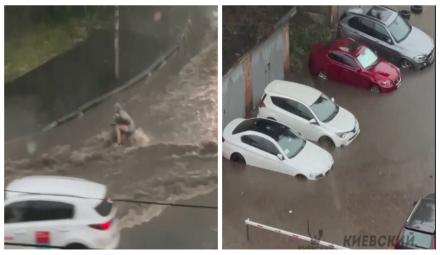 Сильний потоп після зливи у Києві!