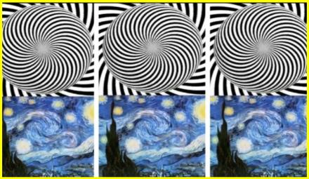 Оптична ілюзія 'Зоряна ніч' Ван Гога! 