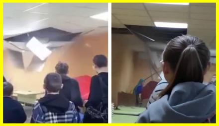 У київській школі в укритті обвалилася стеля