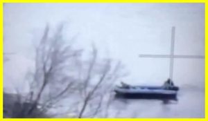 Instant karma in action. A boat carrying Russian military personnel exploded on its own ammunition while trying to plant river mines