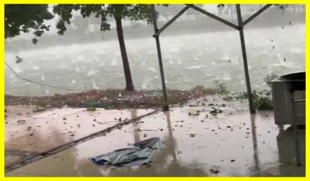 Hail of abnormal size fell in China