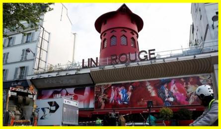 The blades of the Moulin Rouge cabaret windmill collapsed