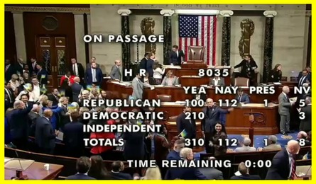 U.S. House of Representatives approves aid to Ukraine
