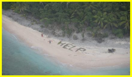 U.S. Navy rescues fishermen stranded on deserted island