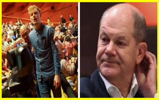 In Germany, eco-activists disrupted Scholz's speech