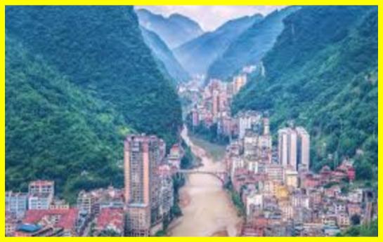 Yanjin is the narrowest city in the world