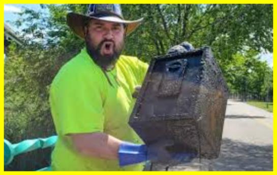 In New York, a fisherman pulled out a safe full of $100 bills