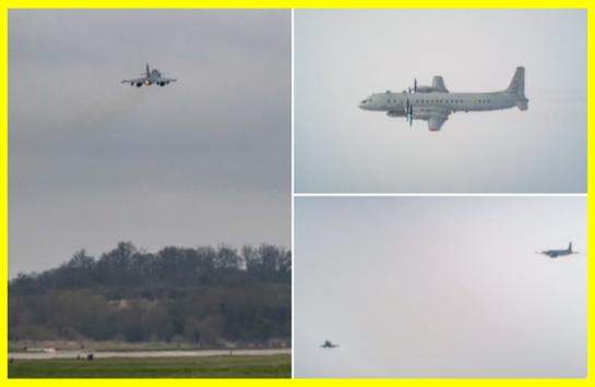 NATO fighter jets intercept a Russian spy plane