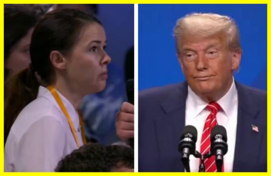 Trump's emotional response to a journalist from Ukraine