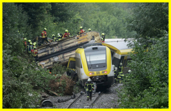 A passenger train derailed in Germany