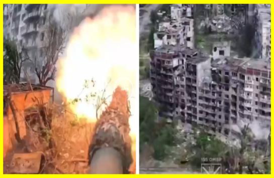 A Ukrainian Leopard tank crew detects Russian saboteurs