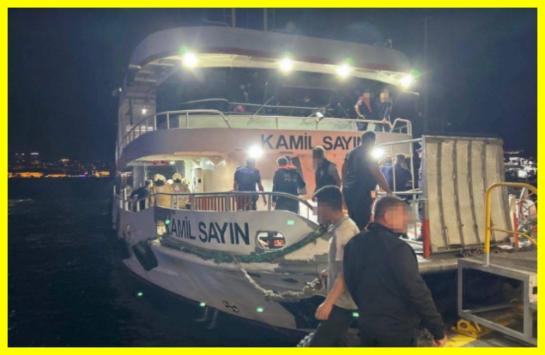 Passenger ferry collides with cargo ship