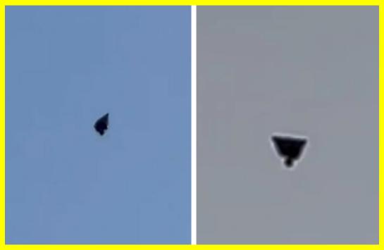 A pyramid-shaped UFO was spotted over Texas