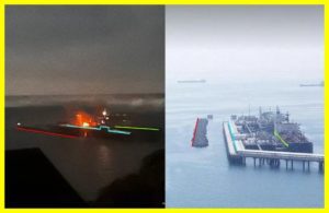 Drone strike on Russian oil port