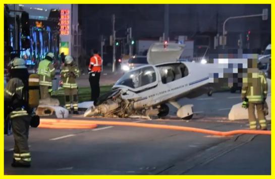 Small Plane Makes Emergency Landing on Busy Street in Mannheim, Germany