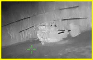 Ukrainian defense forces hit a Russian Ka-27 helicopter